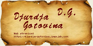 Đurđa Gotovina vizit kartica